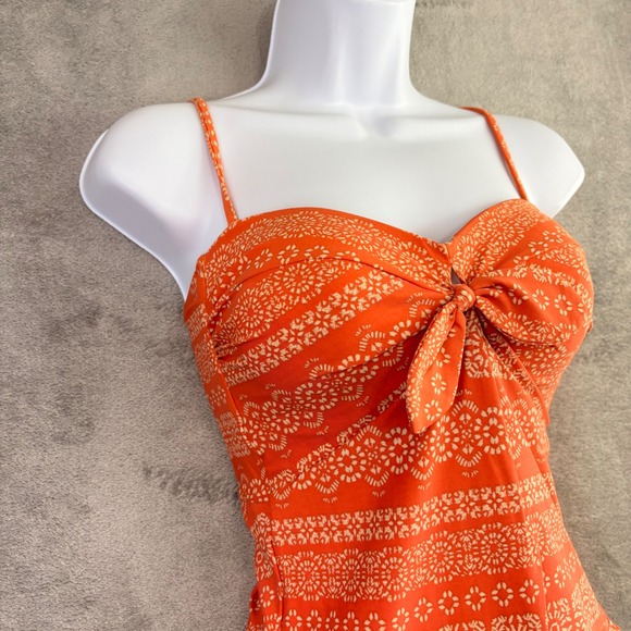 Robin Piccone 6 Swimsuit Isla Plunge One Piece Body Shaping Terracotta NWOT - Picture 12 of 12